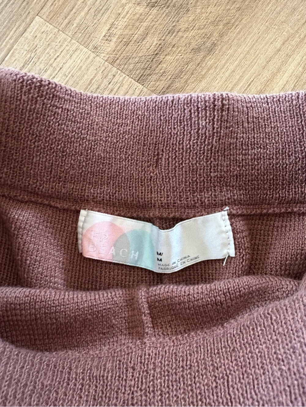 Free People Mauve Brown Knit Joggers - Picture 3 of 3